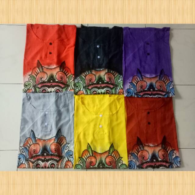  BAJU  BARONG BALI DEWASA BAJU  PANTAI  BAJU  SANTAI  