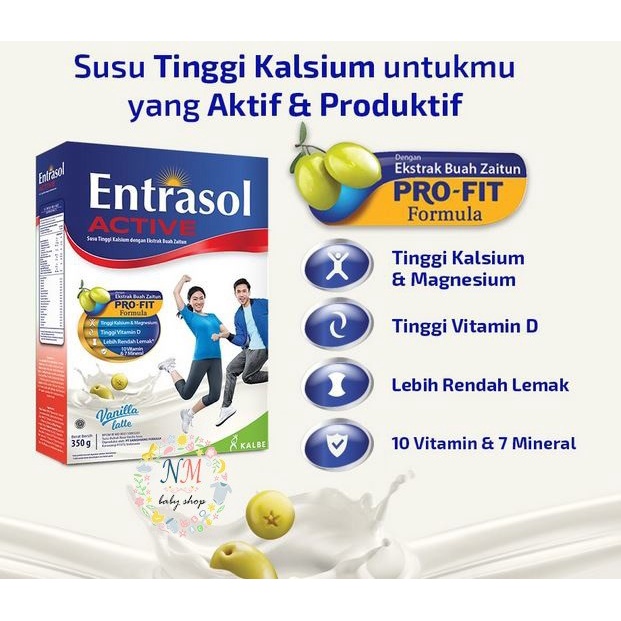 

Ee5F10 Entrasol Active Profit Vanila Coklat 360 Gr - Coklat 6Gddv