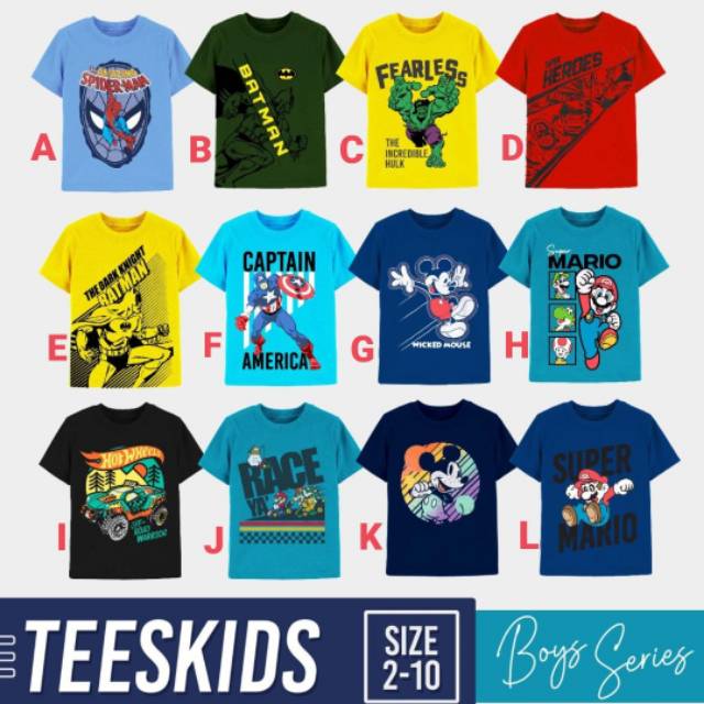 KAOS ANAK LAKI - LAKI TEESKIDS