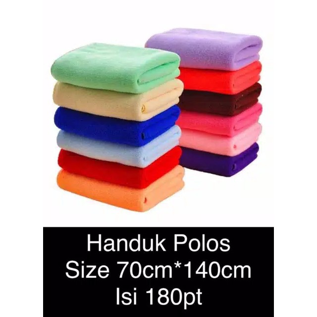 Handuk Mandi Polos Ukuran BESAR 70 x 140cm [import]