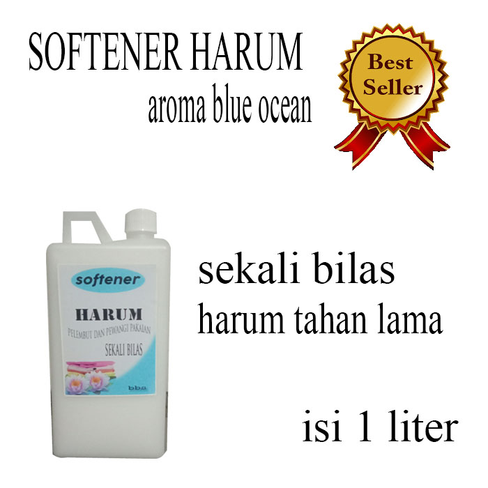 SOFTENER/ PELEMBUT PAKAIAN UNTUK RENDAMAN AROMA BLUE OCEAN ISI 1 LITER