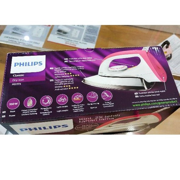 Setrika Philips Model Baru HD-1173 / HD1173