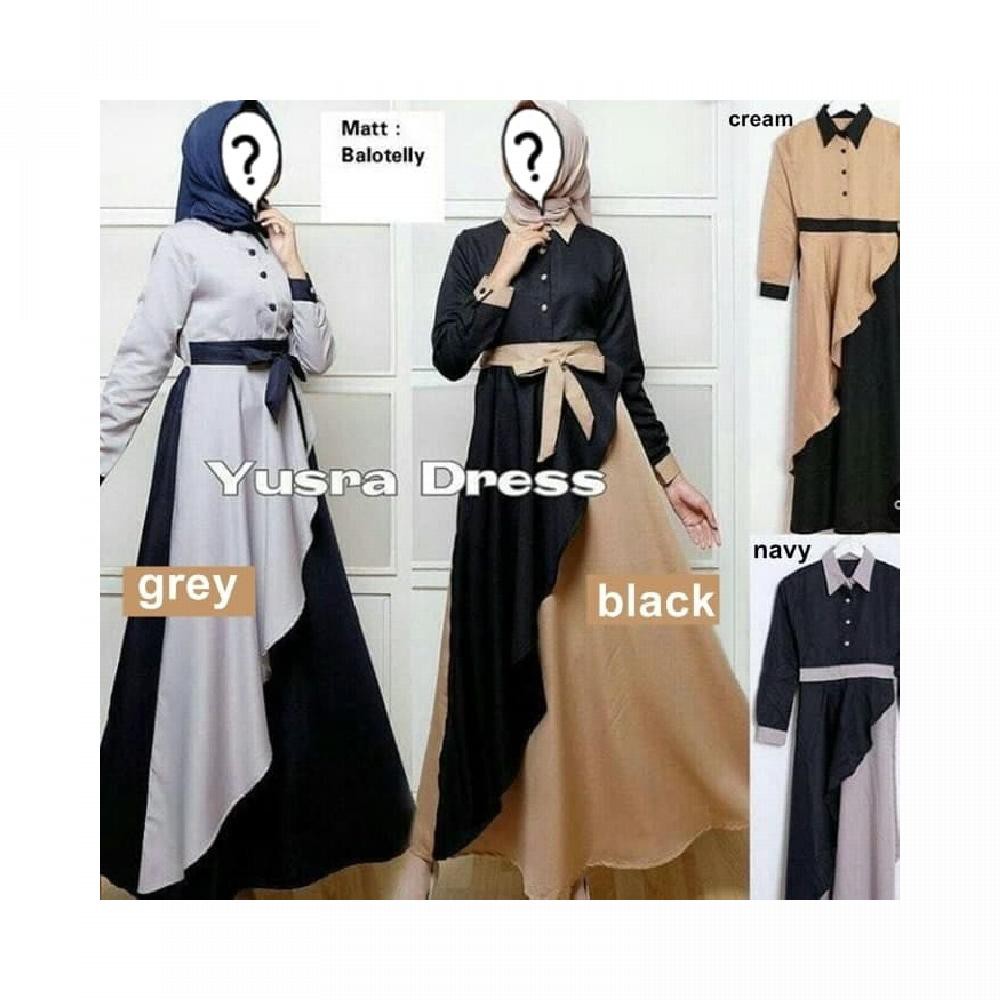 Yusra Dress Gamis Baju Muslim Ibu Hamil Bumil Baju Murah Shopee Indonesia