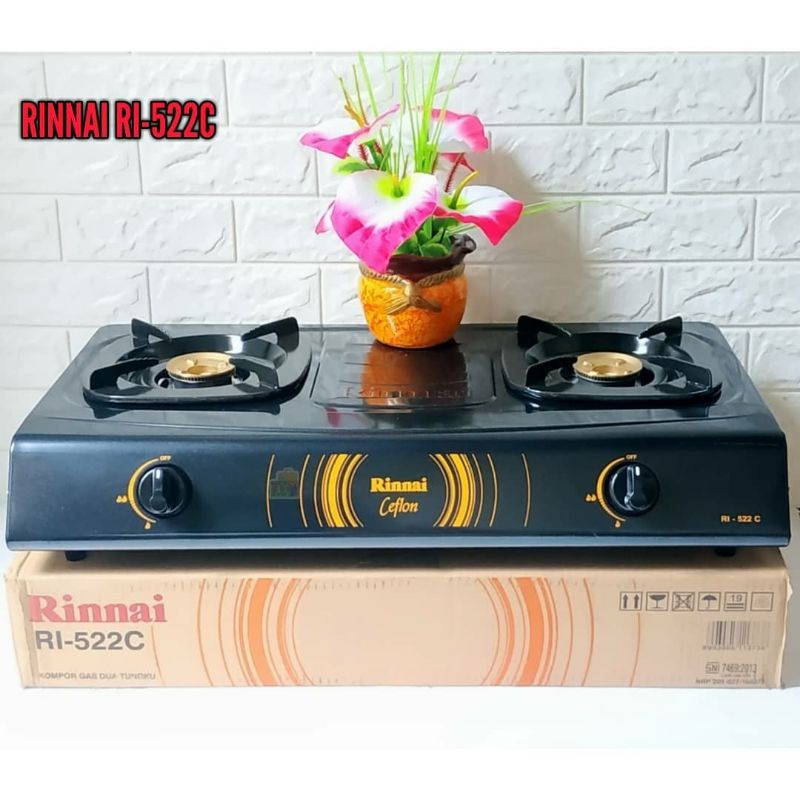 Kompor Gas Rinnai Hitam RI 522C original
