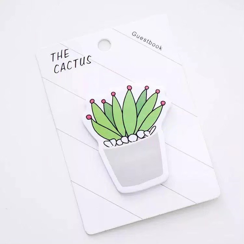 sticky notes cactus stiker note paper memo stick it notes paper sticker