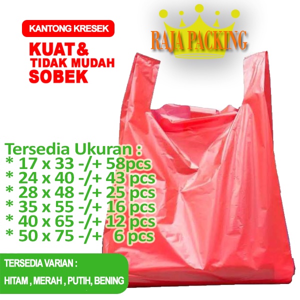 Jual Kantong Plastik | Kantong Kresek | Kantong Plastik UK 17x33 ...