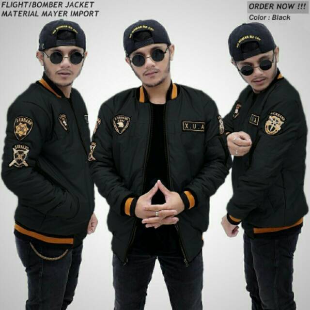 Jaket bomber xua &amp; jaket bomber