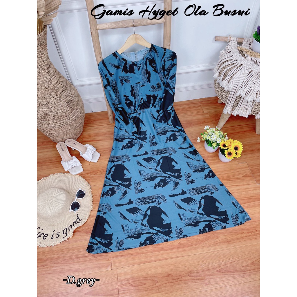 Gamis Hyget Busui Lanjutan Katalog Gamis Murah Gamis Hyget Gamis 30ribuan AH-HY.OLA BSUI d.grey