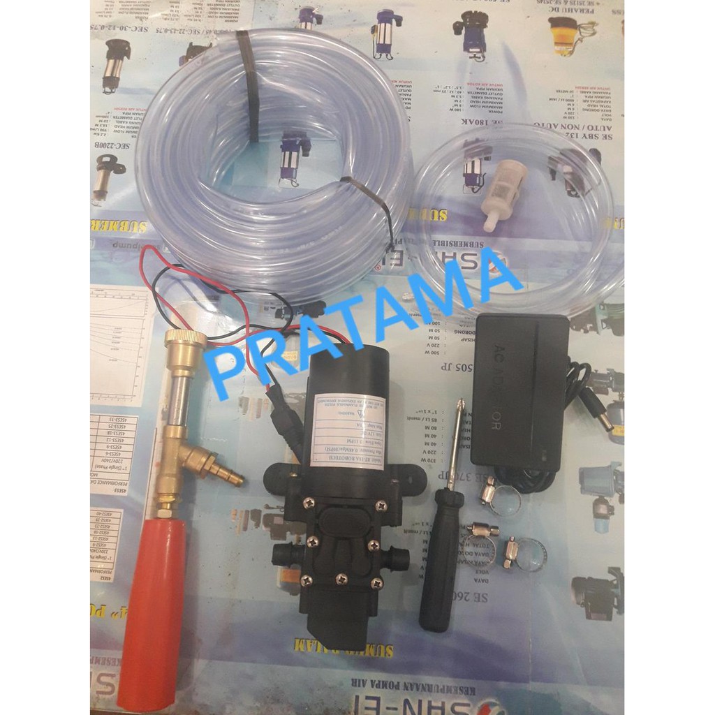 Diskon Besar Alat Mesin Cuci Motor Kendaraan Dinamo Pompa Adaptor Steam Jet Cleaner Mini