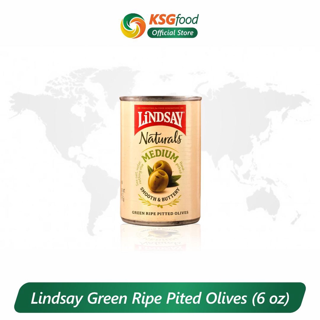 

LINDSAY MEDIUM GREEN RIPE PITTED OLIVES