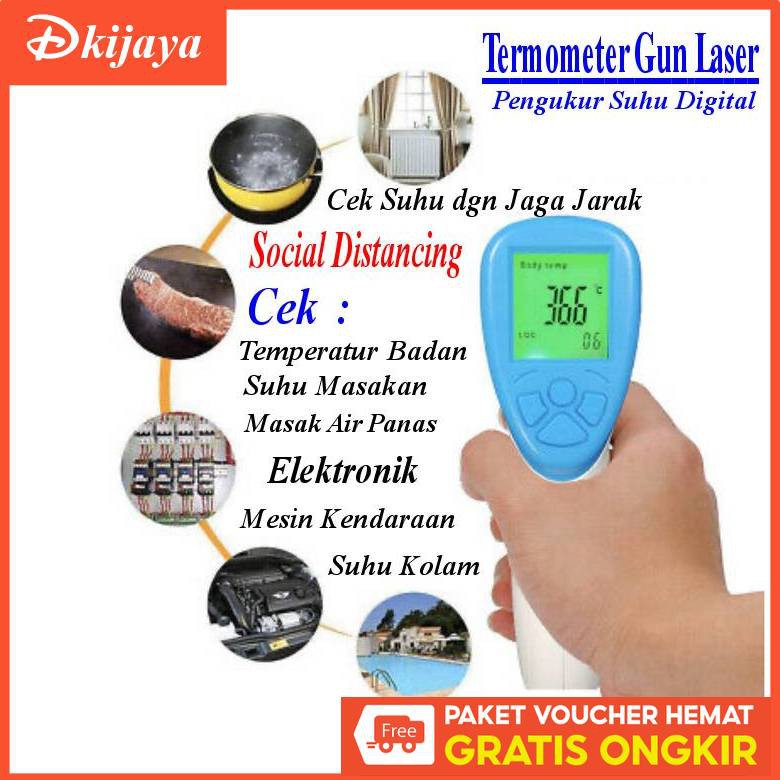 Termometer Infrared Digital Thermometer Tembak Alat Pengukur Suhu