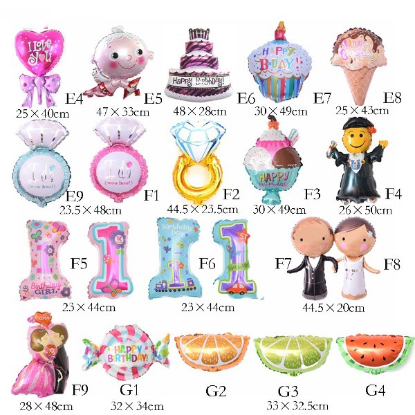 Balon Foil Karakter Mini Animal Gajah Bebek Sapi Rabbit Lebah Domba Monkey kartun