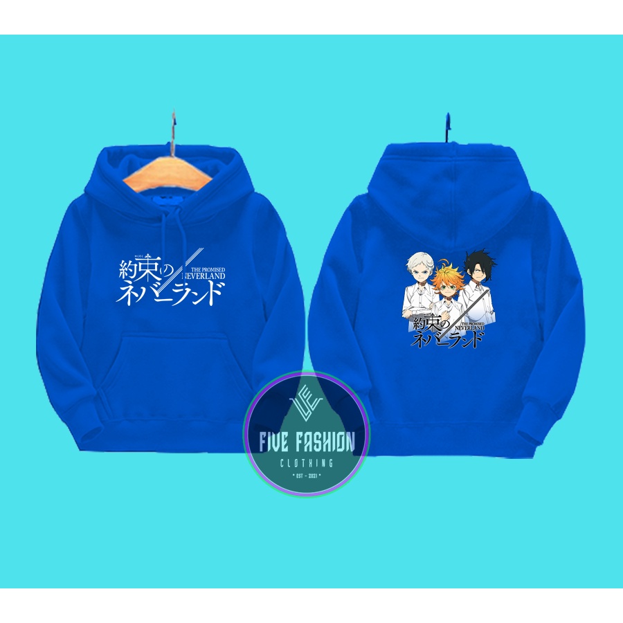 Jaket Hoodie Anak Yakusoku No Neverland The Promised Neverland Hoddie Pria BISA COD