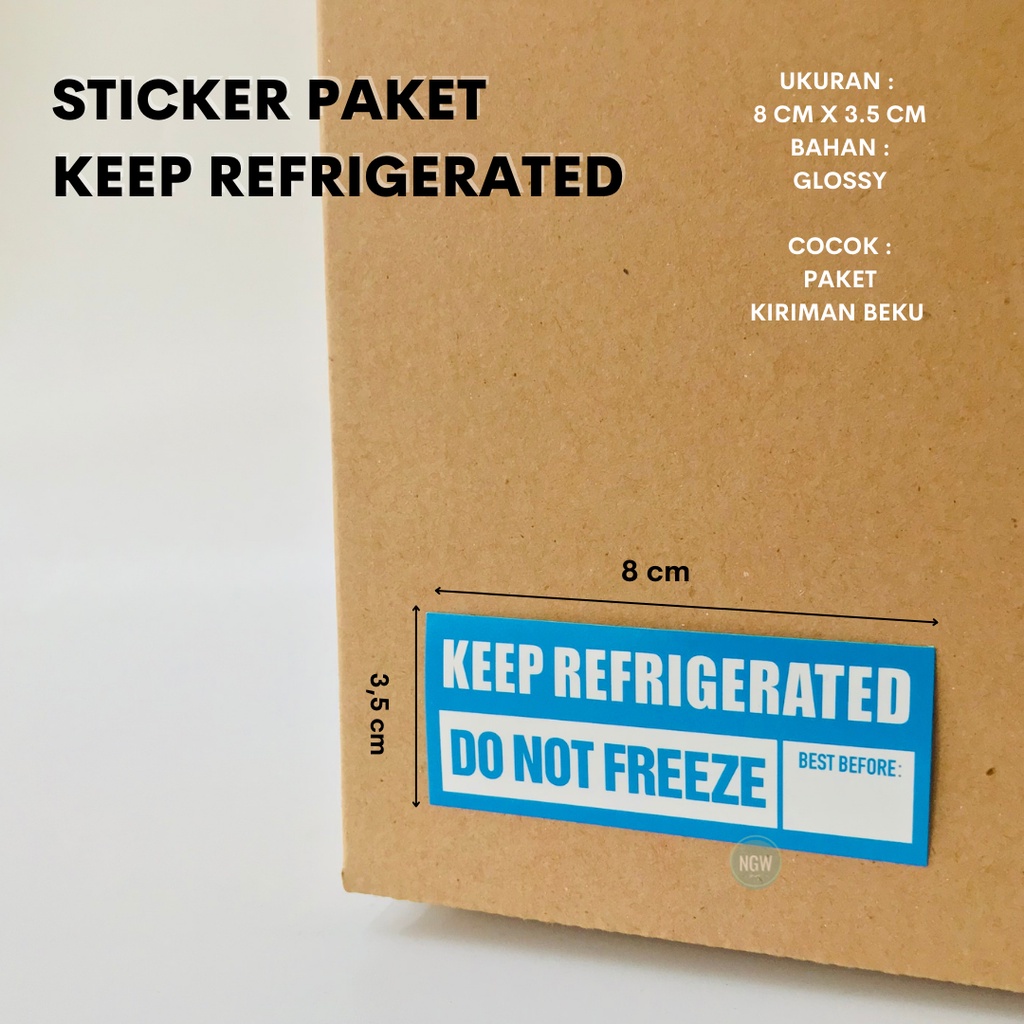 Sticker frozen food exp date 8x3.5 biru