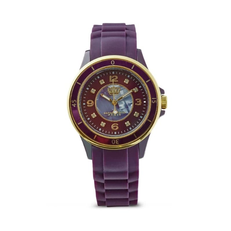 JAM TANGAN WANITA KEMEWAHAN SAS WARNA UNGU LISETTE SASL996P4 ORIGINAL SOPHIE PARIS