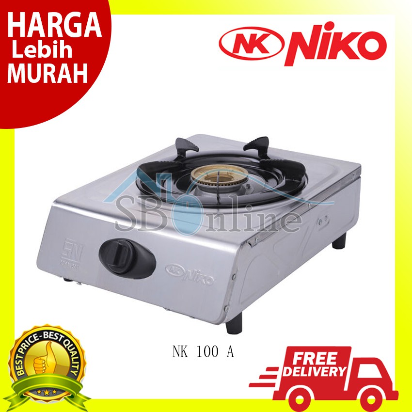 KOMPOR GAS STAINLESS NIKO - NK 100A