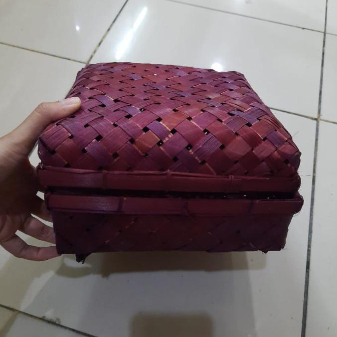 

BAYAR COD sokase / hampers / besek bambu kaki 20cm ungu tua PROMO