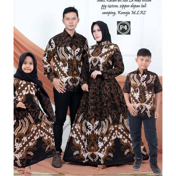 FSA HANGGONO COUPLE ori najwa/ Couple batik / gamis batik couple✺ (Ready)