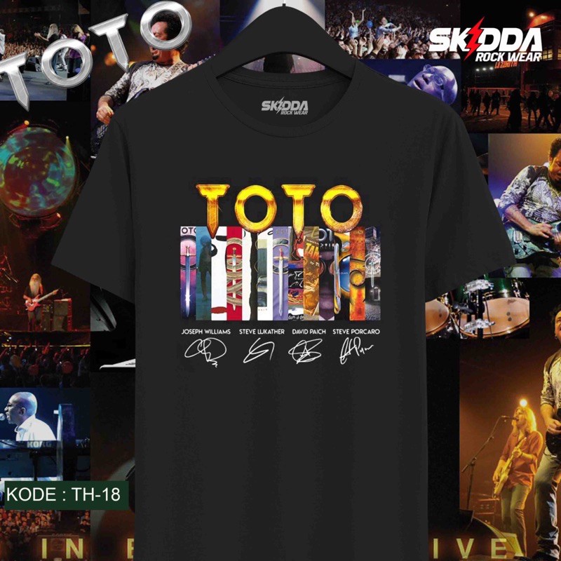 T Shirt Kaos Band TOTO - TH18 - Premium Black MSA
