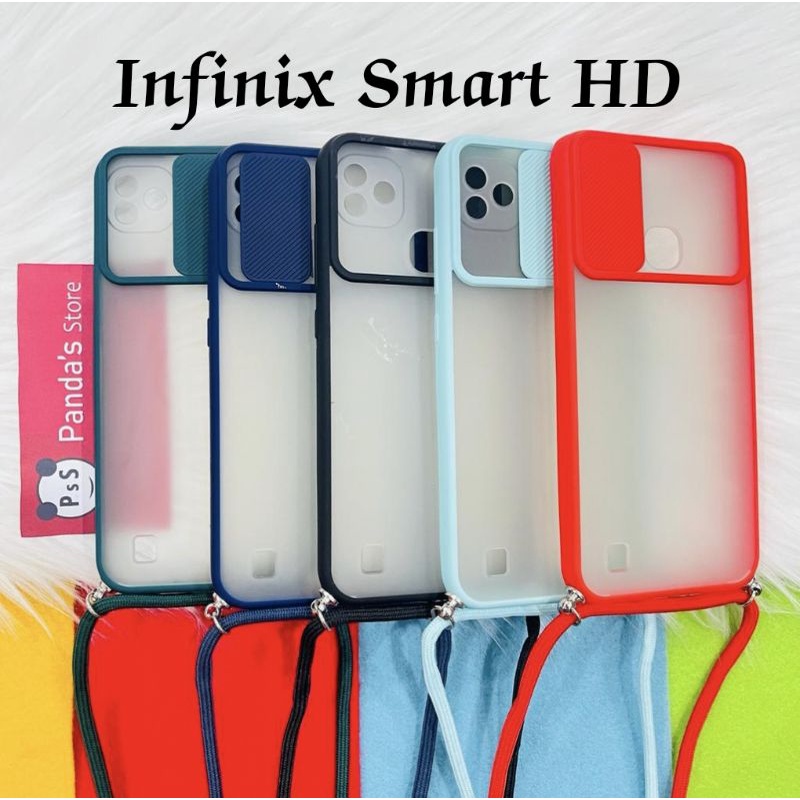 Infinix Smart HD Softcase dove sliding camera + Tali Laynard [Premium]