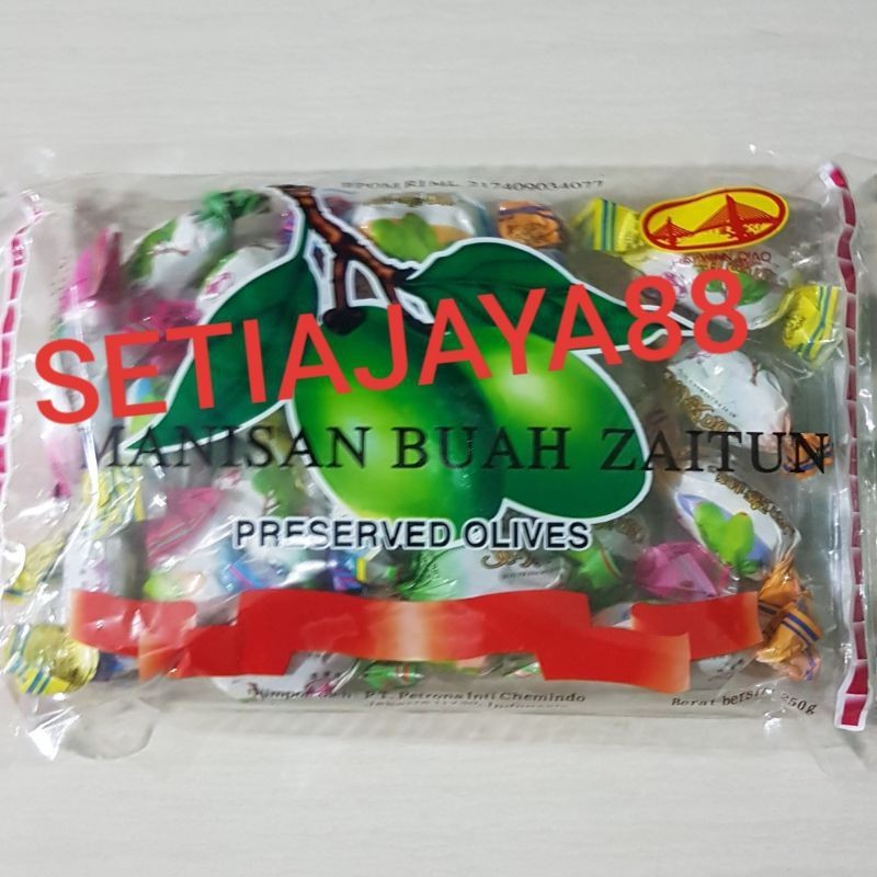 

MANISAN BUAH ZAITUN KANA TANPA BIJI/PRESERVED OLIVES MAKANAN CNY IMLEK