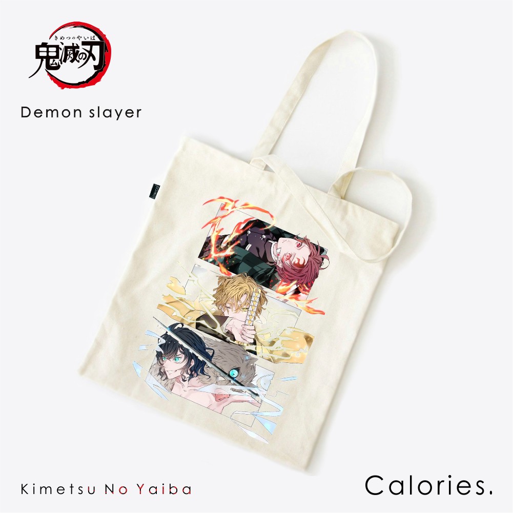 Totebag Demon Slayer Tanjiro Nezuko Inosuke Zenitsu Daki  #TODS