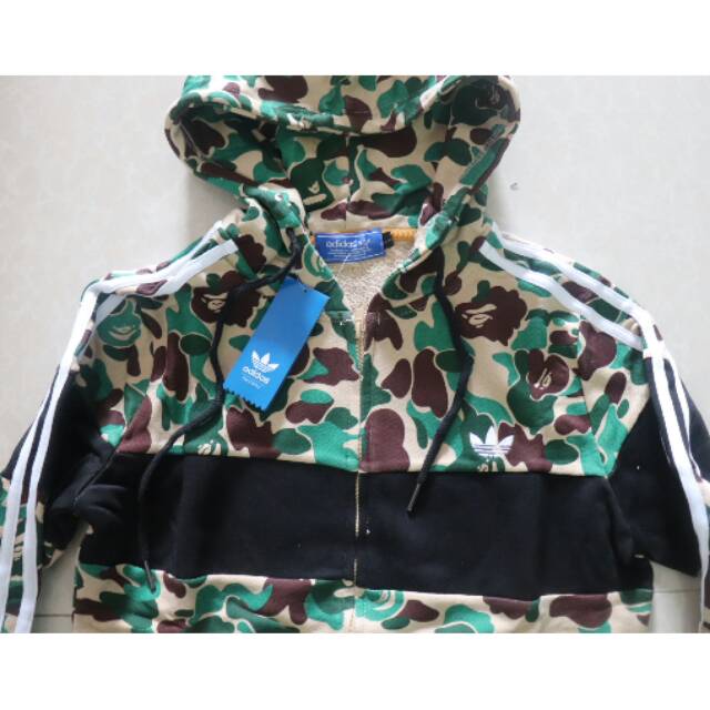 harga jaket adidas x bape