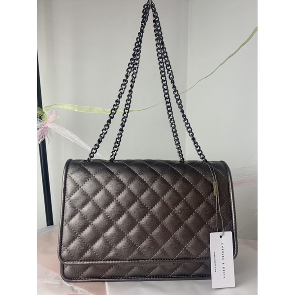 (REAL PIC) CK Quilted Shoulder Bag