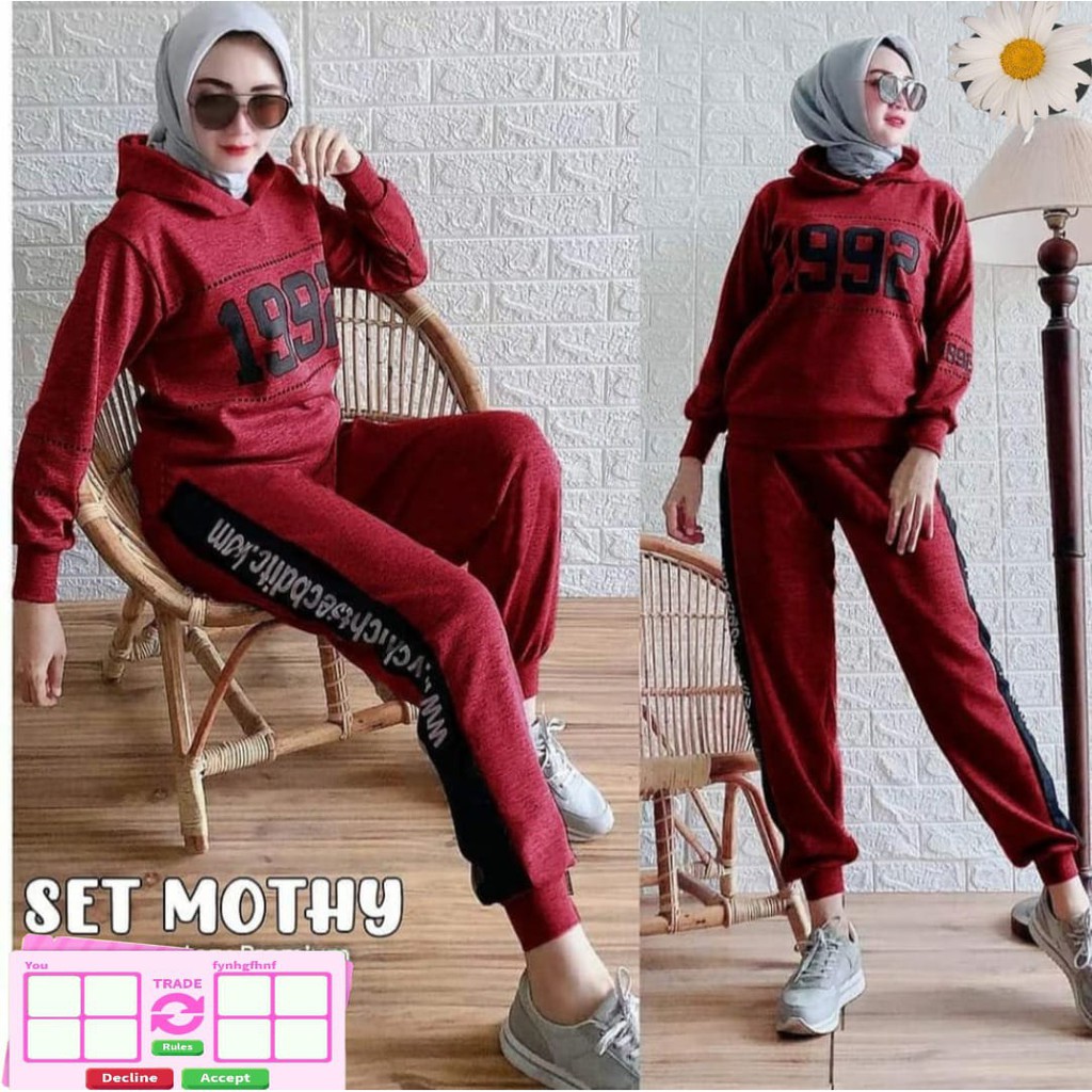 COOLS_35.SETELAN WANITA MOTHI 1992 KEREN TERBARU-SETELAN CEWEK SPORT TRENDY KEKINIAN DAN TERLARIS