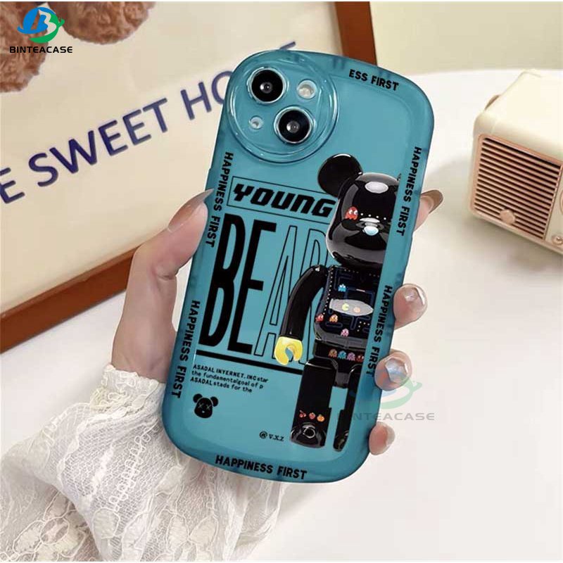 Casing TPU OPPO A57 2022 A15 A16 A16K A54 A53 A12 A5S A7 A3S A31 A52 A83 A92 A37 F9 A1K F1s Motif Beruang