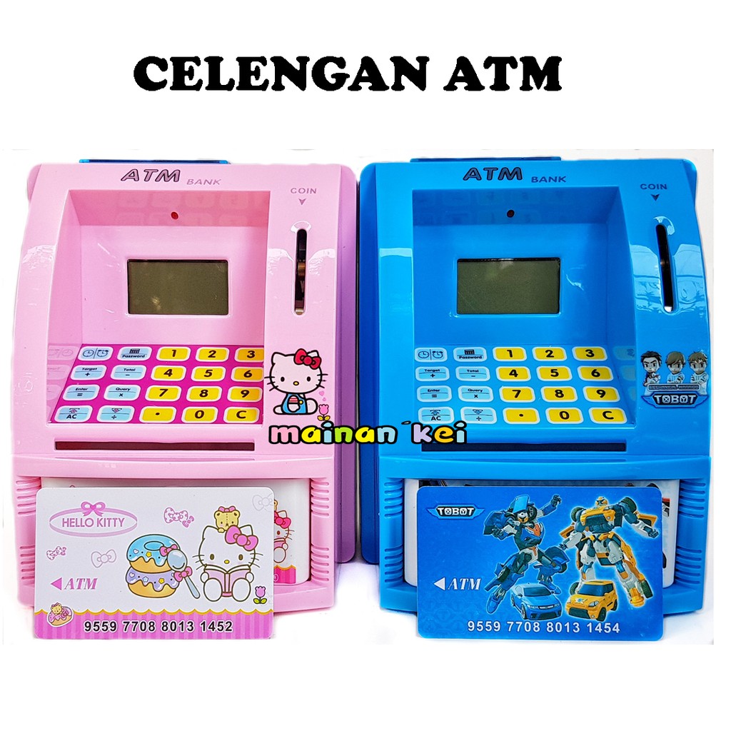  MAINAN  ANAK EDUKASI CELENGAN ATM MAINAN  TABUNGAN ATM MESIN 