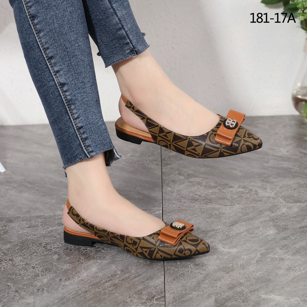 Bonia Monogram Flat Heel Shoes 181-17A