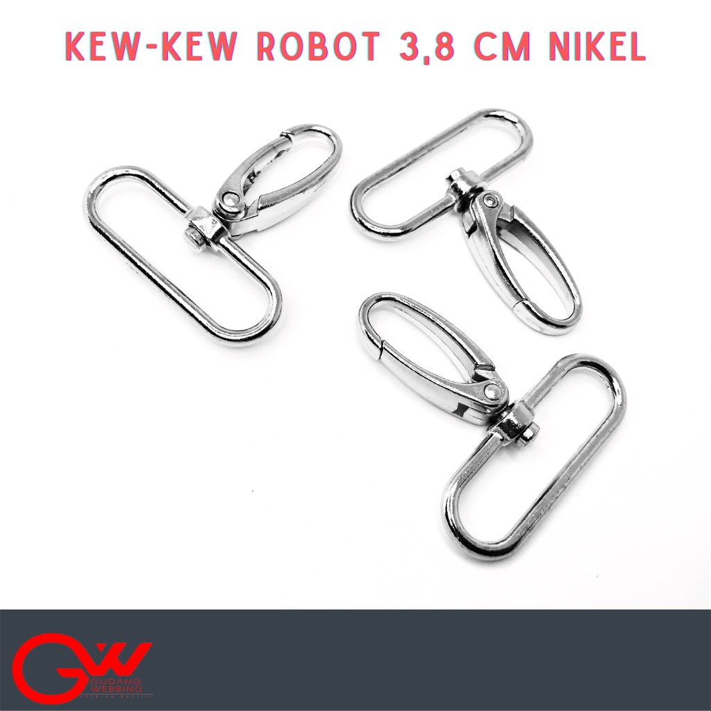 Kew Kew 3.8mm Besi | Cantolan Besi 3.8cm | Robot 3,8cm Nickel Eceran