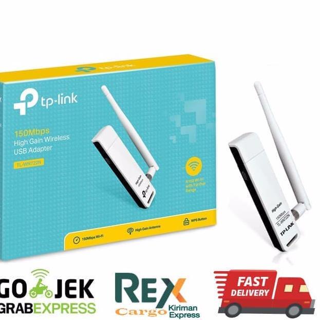 ❁ Tp-Link TL-WN 722n TL-WN722n Penangkap Wifi Wireless Usb Adapter ✧