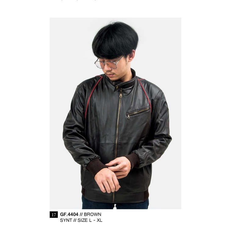 JAKET PRIA BLACK L sd XL