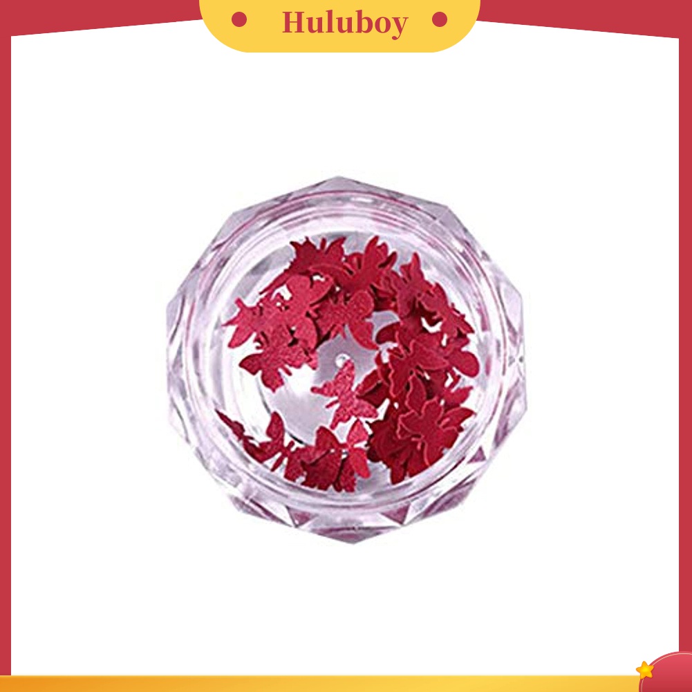 Huluboy Huluboy♡ Stiker Kupu-Kupu Mini Untuk Dekorasi Manicure DIY