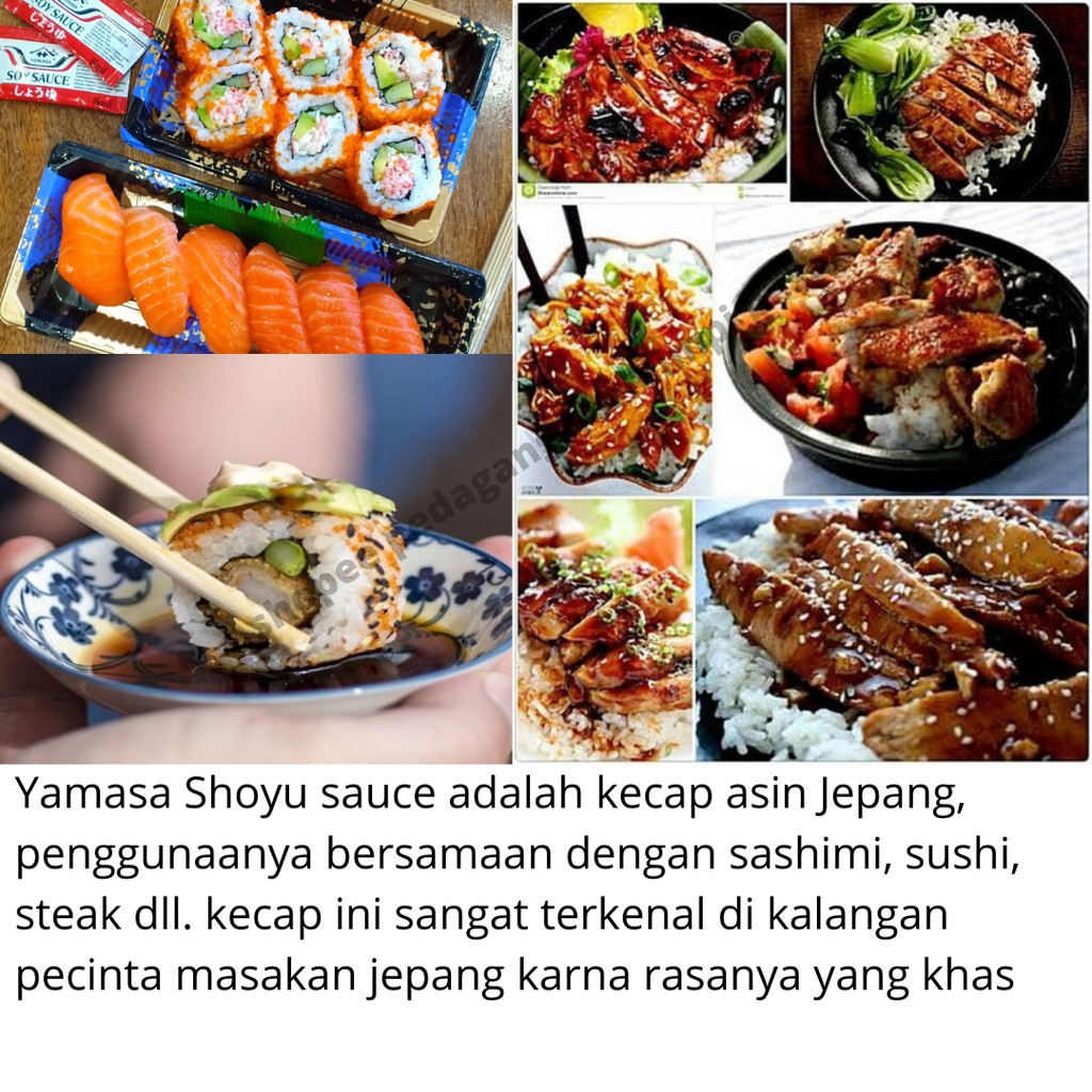 Yamasa Soy Sauce 1Pcs 5ml | Kecap Sushi | Soy Sauce Sachet/ 1 Pack isi 100 Kecap sushi/kecap asin