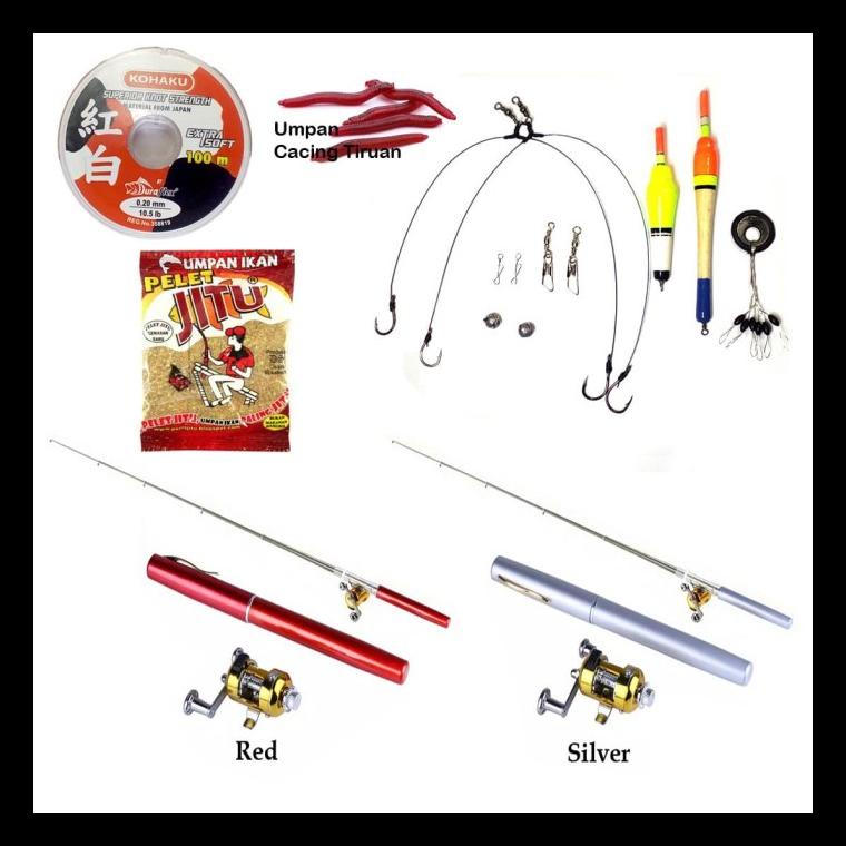 STOK BARU 1 SET JORAN PANCING PENA MINI / PANCINGAN PENA MINI 1 SET ALAT PANCING TERMURAH PALING LEN