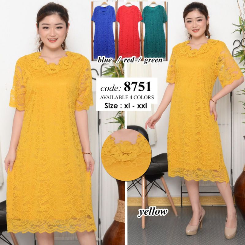 Dress brokat import/Dress brokat