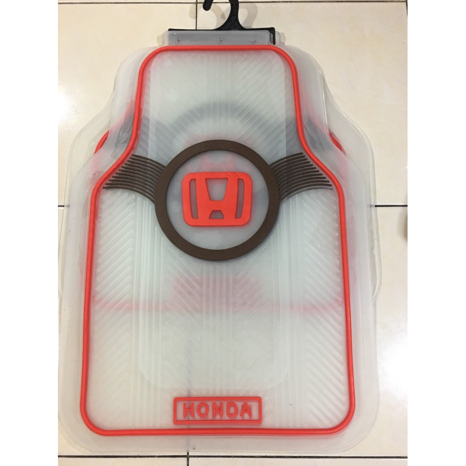 karpet mobil motif honda transparan universal 2 baris