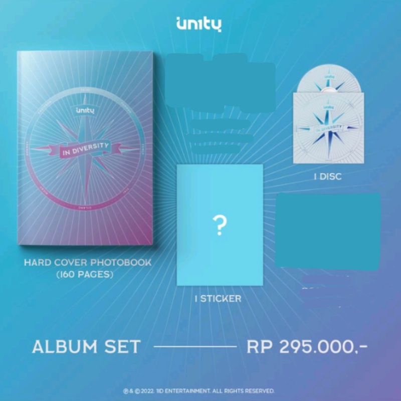 UN1TY ALBUM ONLY IN DIVERSITY ORIGINAL (photobook+cd+sticker)