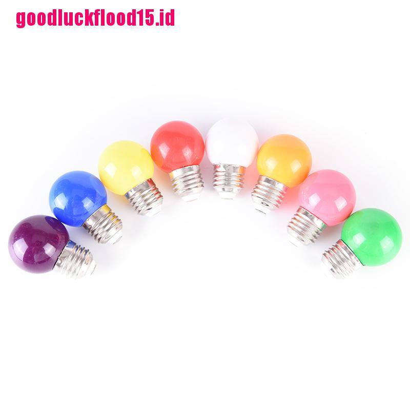 {LUCKID}2W E27 mini LED Golf Ball Bulb Globe Light in Blue, Red, Green, Yellow,White