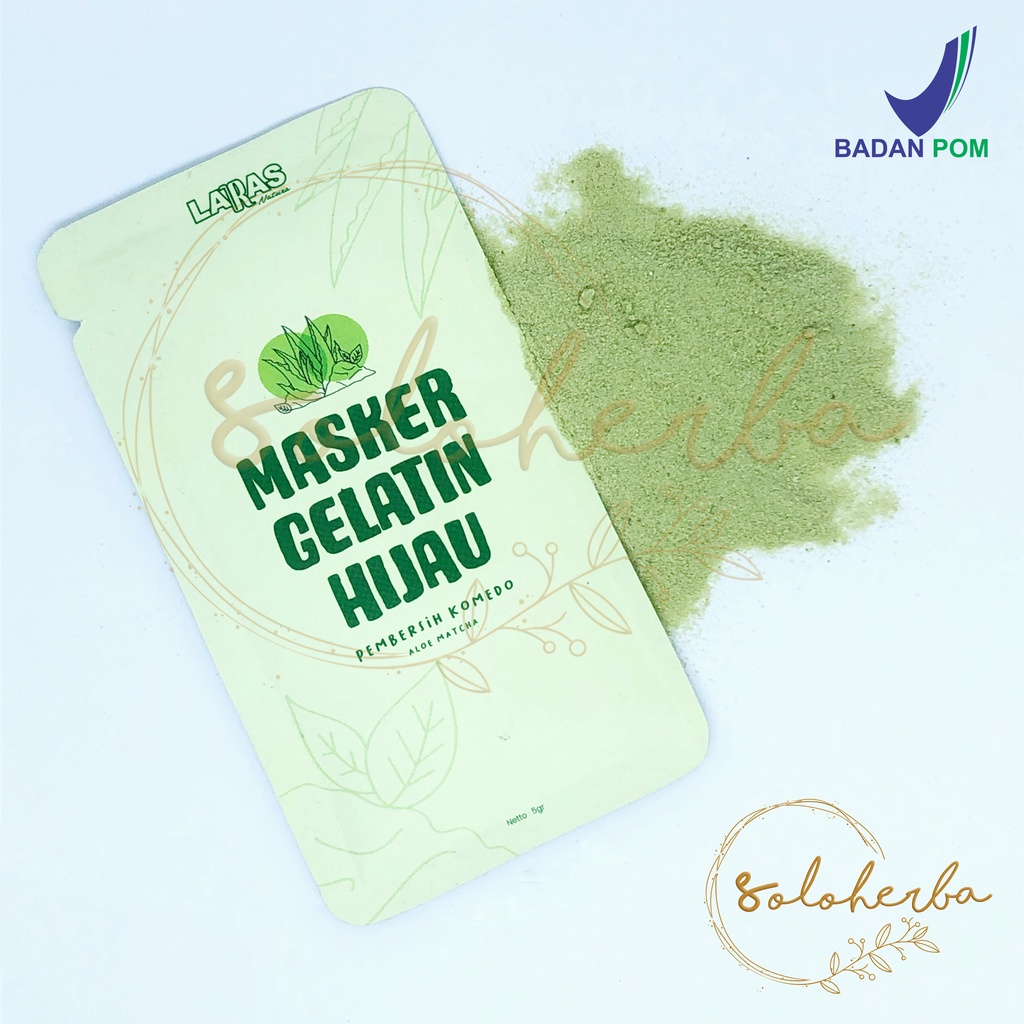 Premium Masker Gelatin Aloevera Angkat Komedo Anti Sakit - BPOM