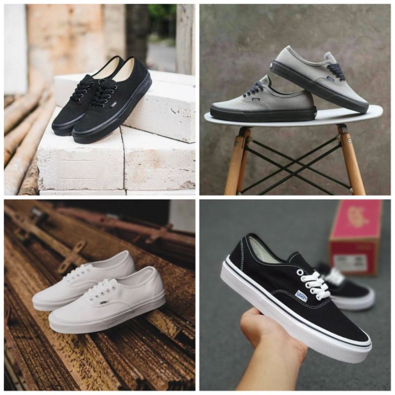 Vans California Autentic Full White Putih Polos Grade Ori