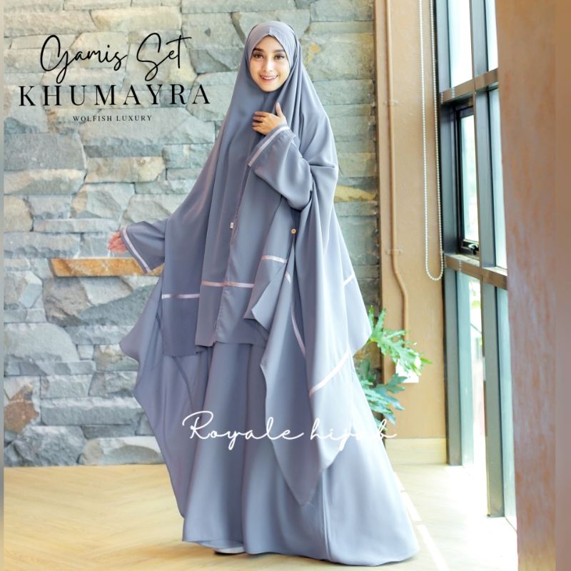 Khumayra syari|gamis cadar|gamis sunnah|gamis niqob|gamis syari|ori royale