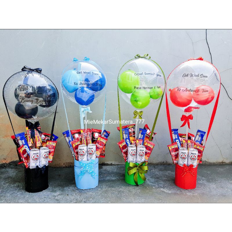 Balon Bucket - Money Cake Balon - Money Cake - Bouquet Balon - Buket Balon - Balon Buket -  Balon Pv