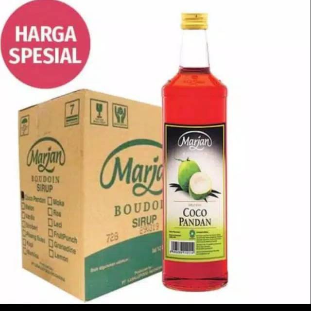 

Sirup Marjan Cocopandan dan melon per dus isi 12 btl