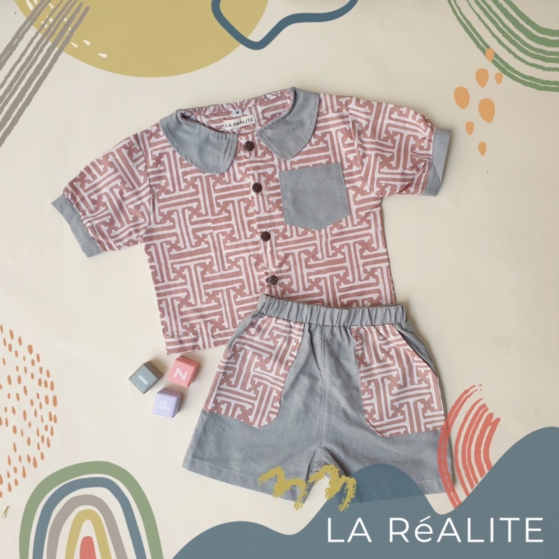 [1-4 TAHUN] LA RéALITE - ADONARA HOMEY SET - SETELAN BAJU BATIK ANAK BAYI BALITA PEREMPUAN CEWE