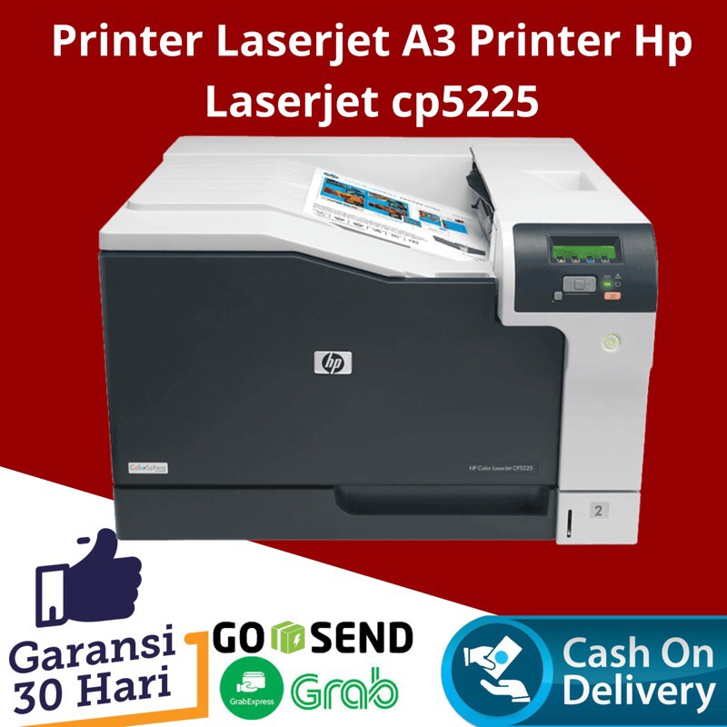 Printer Laser A3 Printer HP Color LaserJet CP 5225 Bonus HVS 1 Rim