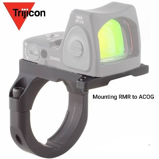 Mounting RMR Doctor Sight to Acog Trijicon dot rail holo fiber VISM